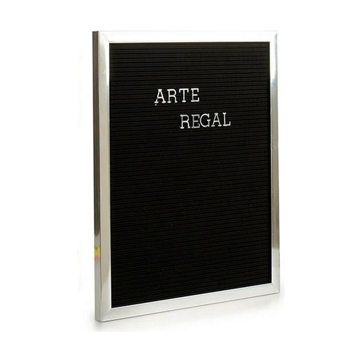Cadre Gift Decor Noir Argenté 2,5 x 50,5 x 40,5 cm Panneau 144 Lettres (12 Unités)