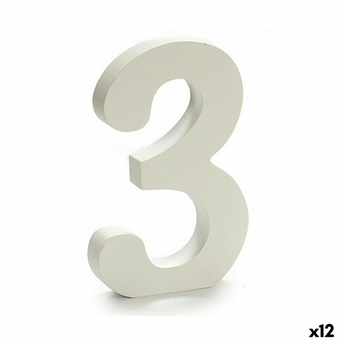 Numéro Pincello 3 Blanc 1,8 x 21 x 17 cm (12 Unités)