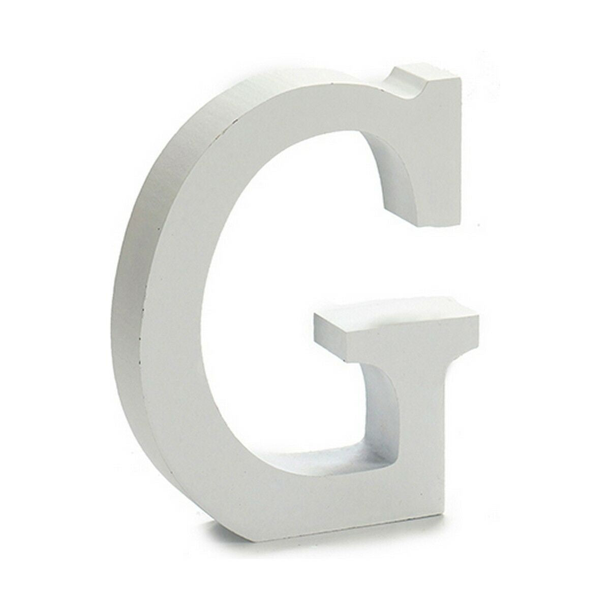 Lettre Pincello G Blanc 2 x 16 x 14,5 cm (24 Unités)