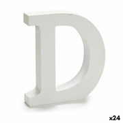 Lettre Pincello D Blanc 2 x 16 x 14,5 cm (24 Unités)
