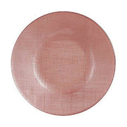 Assiette plate Vivalto Rose verre 21 x 2 x 21 cm (6 Unités)