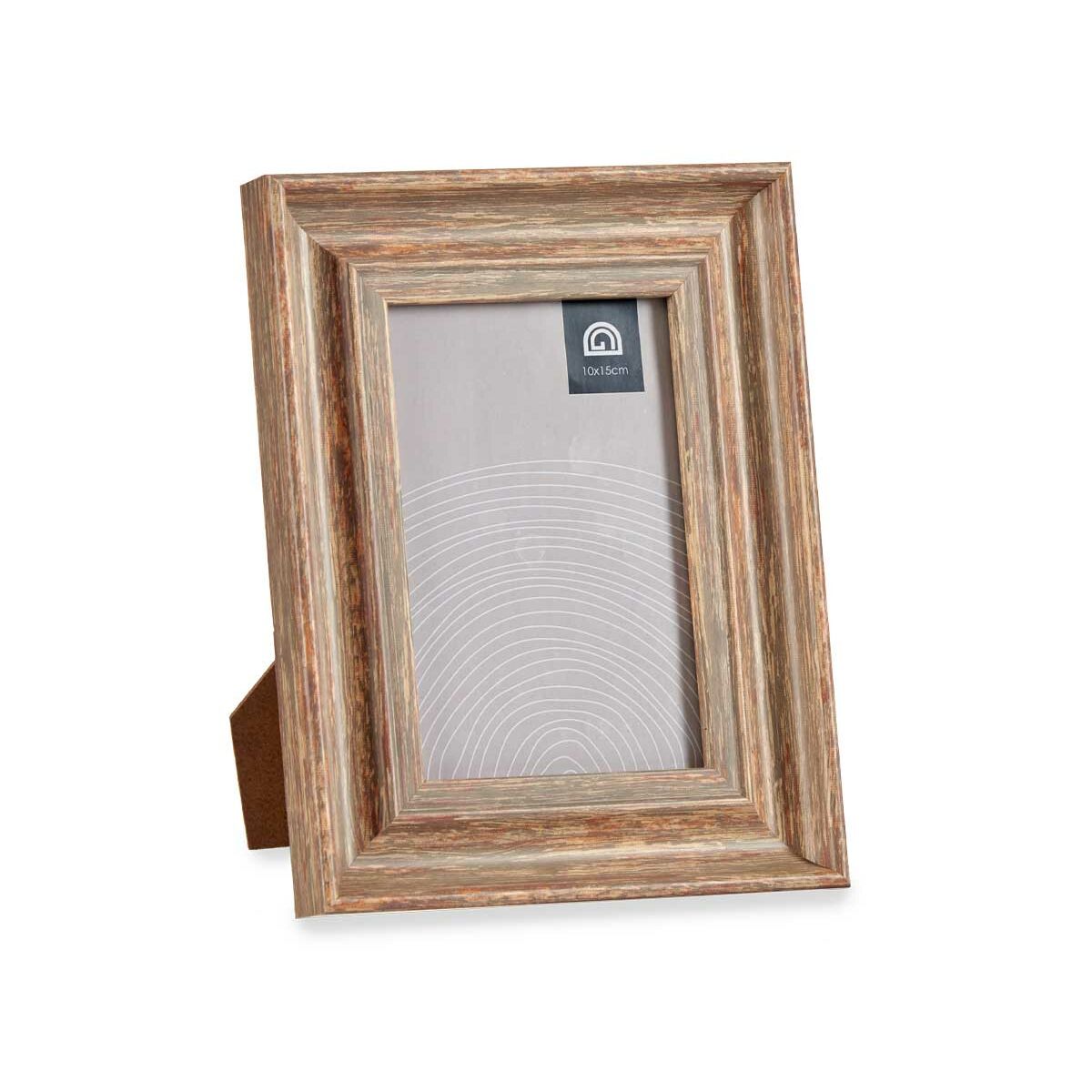 Cadre photo Gift Decor Marron Bronze Bois verre Verre polystyrène Plastique (6 Unités)
