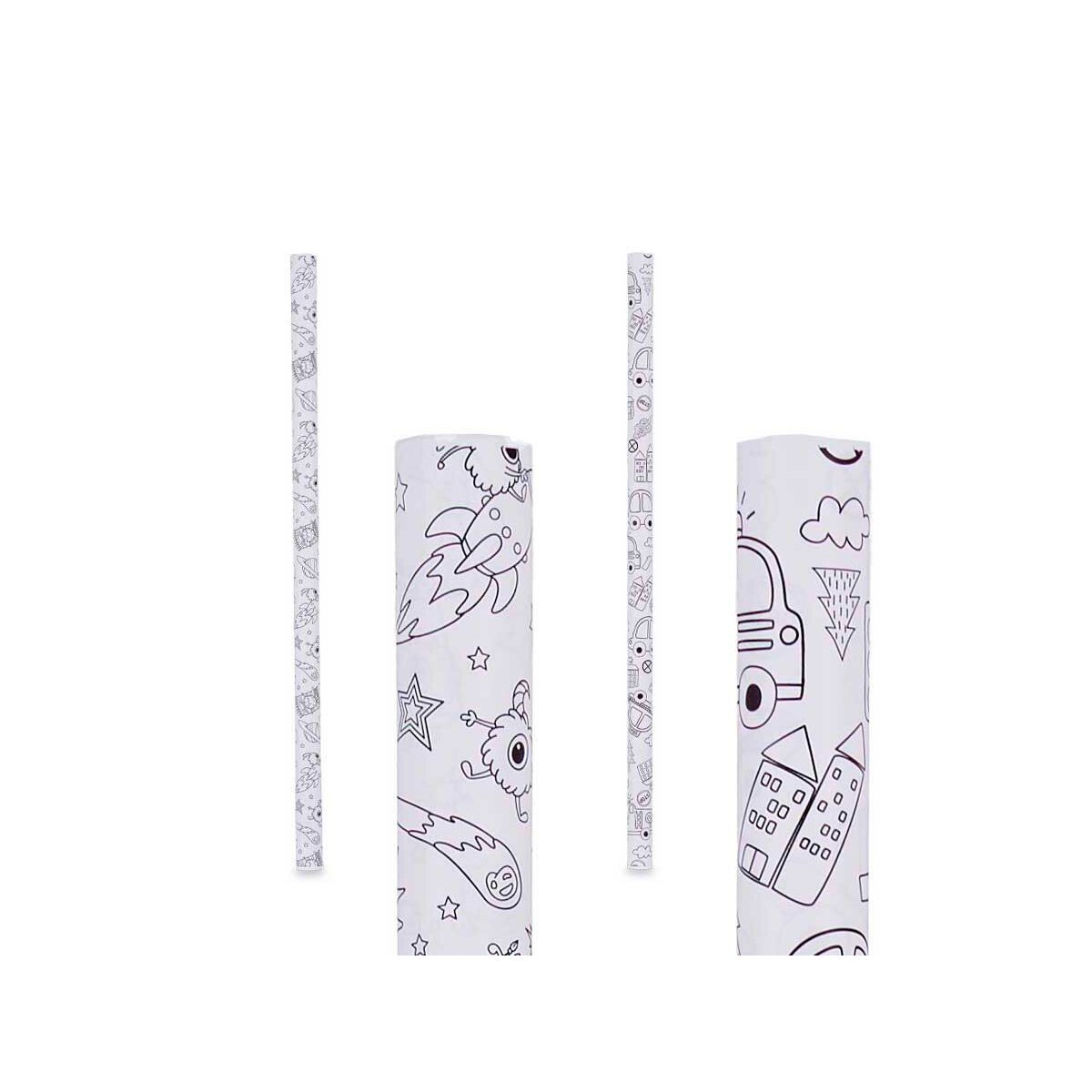 Papier-cadeau Pincello 0,7 x 1,5 m Voitures Extraterrestre (50 Unités)