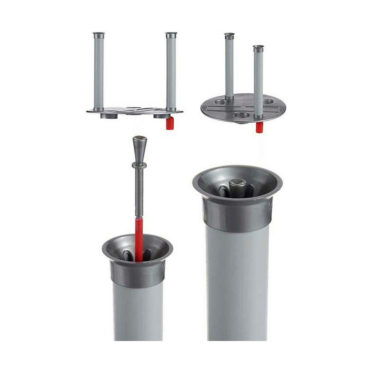 Pot auto-arrosant Ibergarden Argenté polypropylène 38 x 37,5 x 38 cm 38 x 37 x 38 cm (2 Unités)