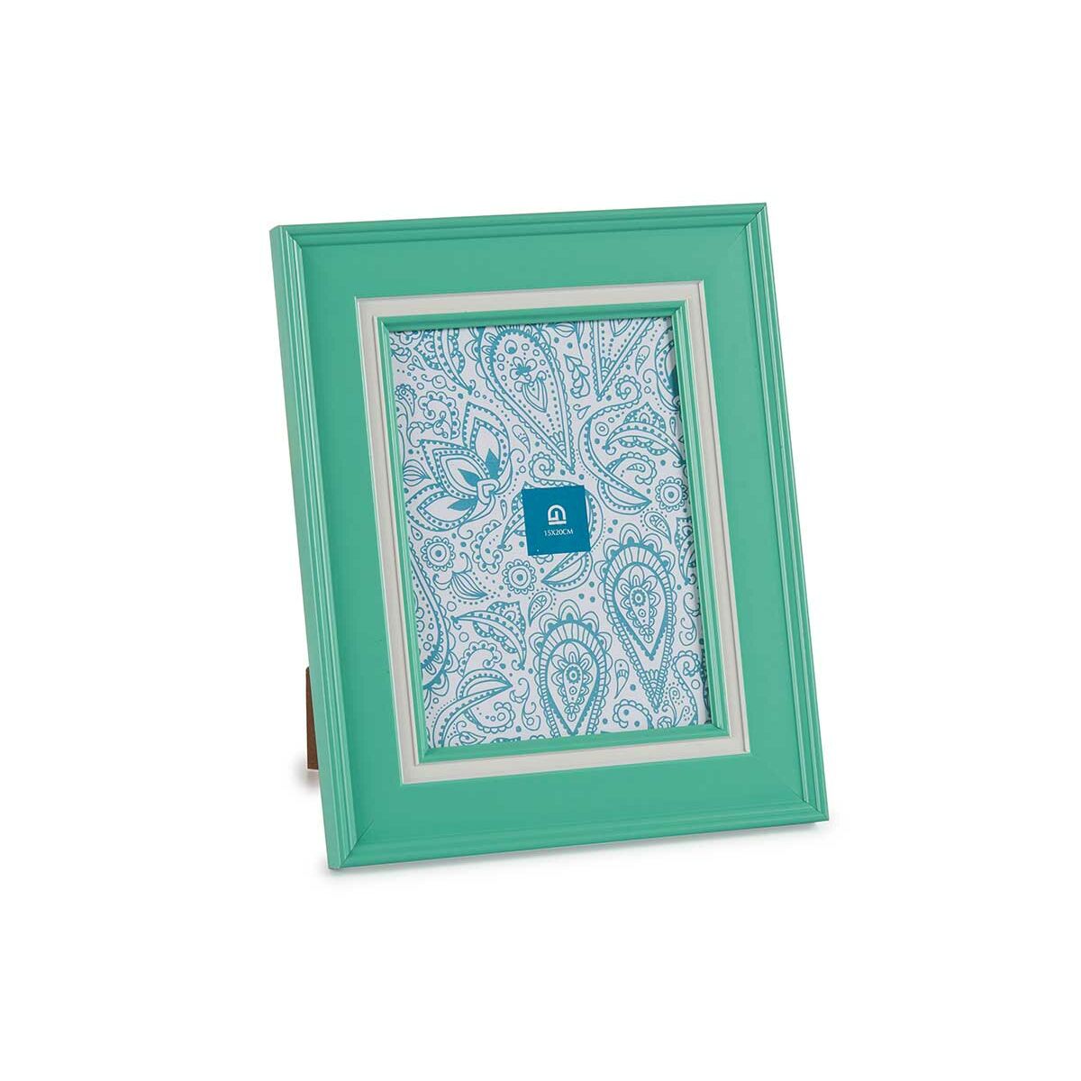 Cadre photo Gift Decor Vert Verre Plastique (6 Unités)