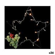 Étoile de Noël Krist+ Noir Rouge Vert 45 x 45 x 5 cm Lumière LED (36 Unités)