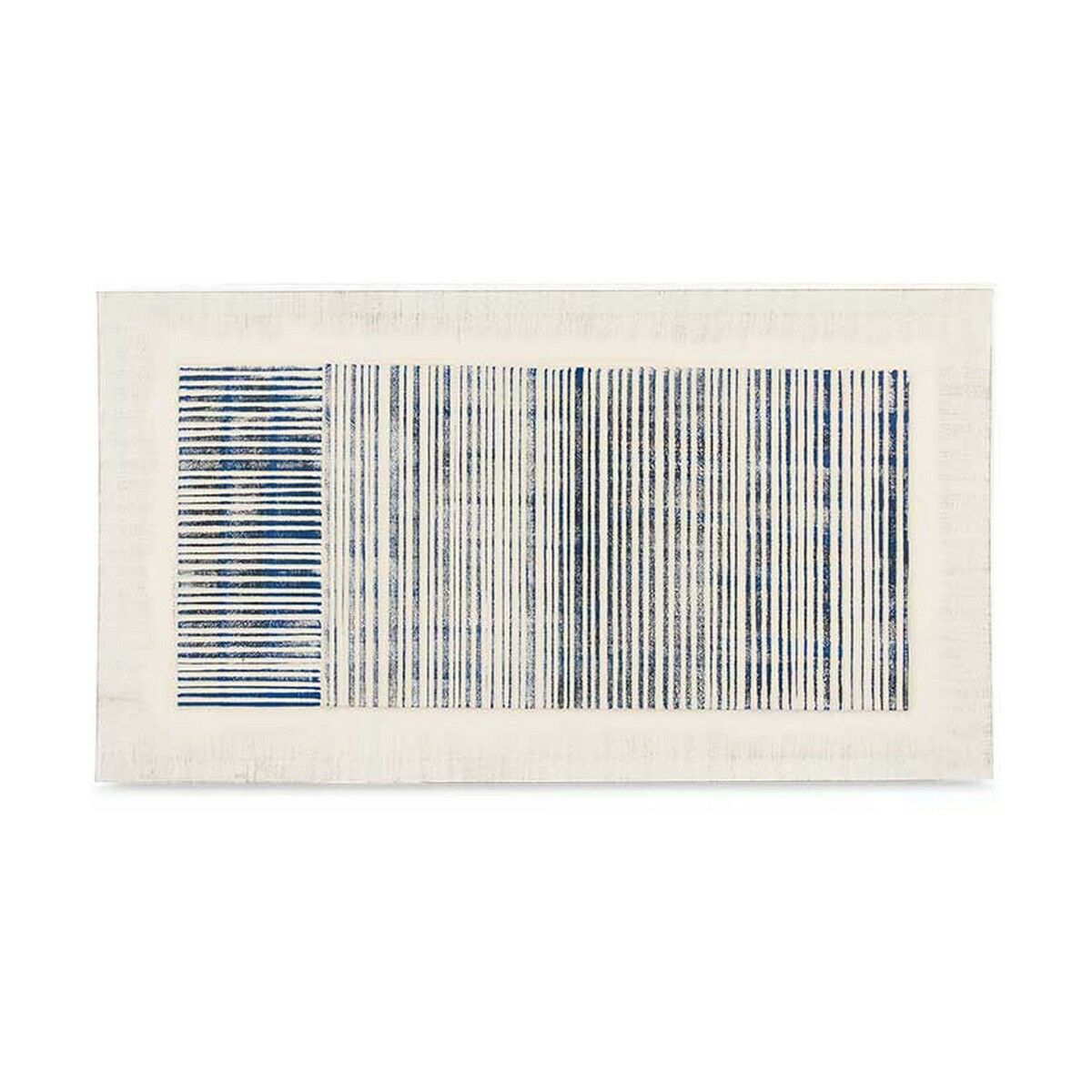 Toile Gift Decor Bleu Blanc Rayures Avec relief 110 x 60 x 2,5 cm (2 Unités)