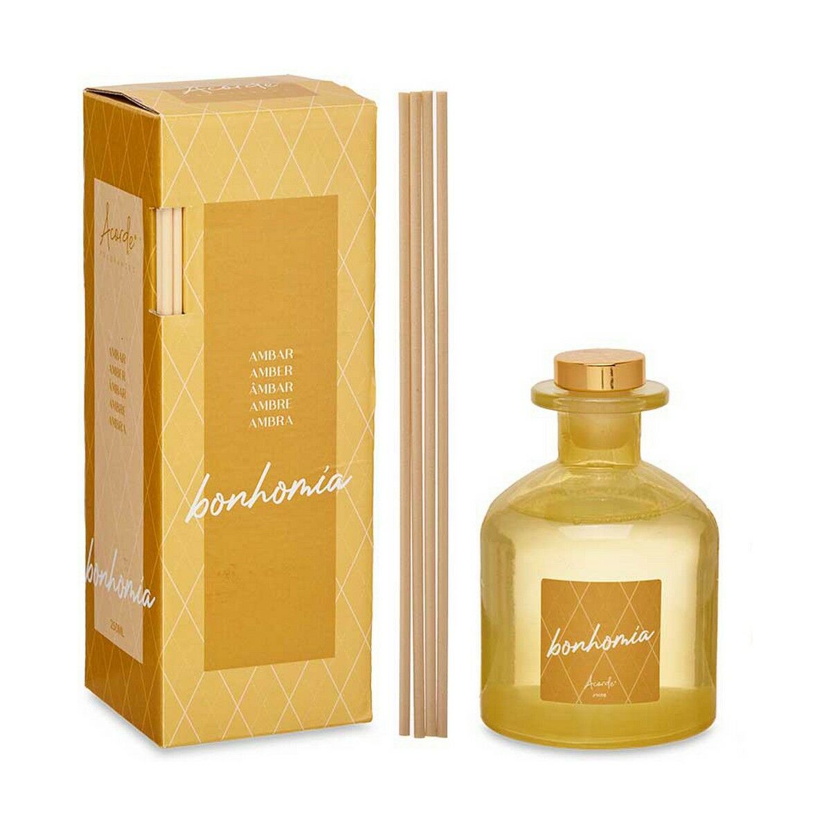 Bâtonnets Parfumés Acorde Ambre 250 ml (6 Unités)