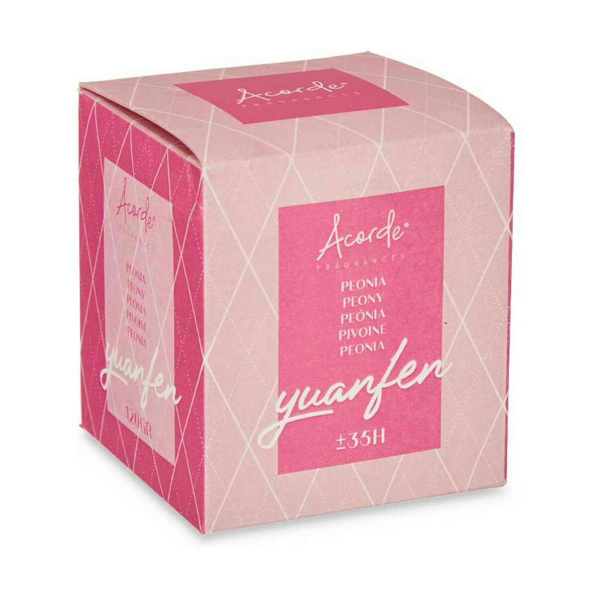 Bougie Parfumée Acorde Pivoine 120 g (12 Unités)