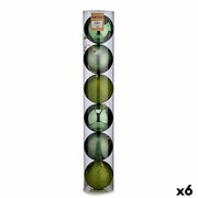 Lot de boules de Noël Krist+ Vert Plastique Ø 12 cm 6 Pièces (6 Unités)