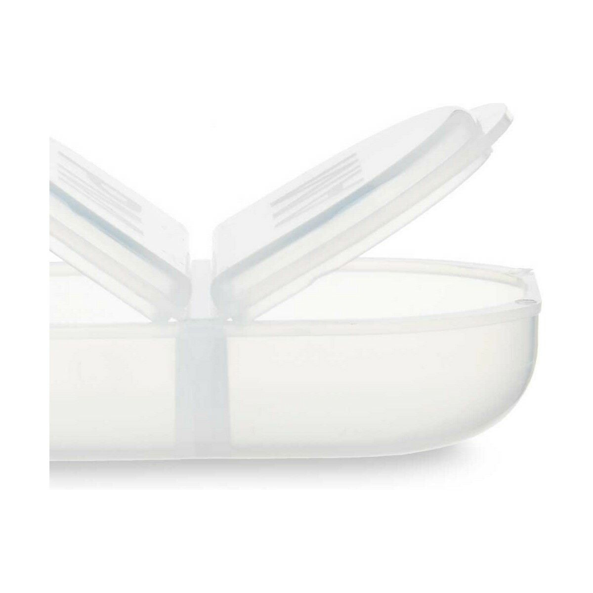 Pilulier avec Compartiments Berilo Transparent Plastique 11,5 x 18 x 2,2 cm Lot (12 Unités)