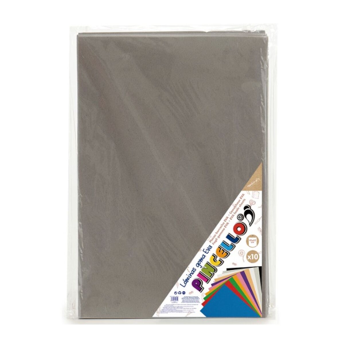 Feuille de Mousse Pincello Gris 65 x 0,2 x 45 cm (12 Unités)