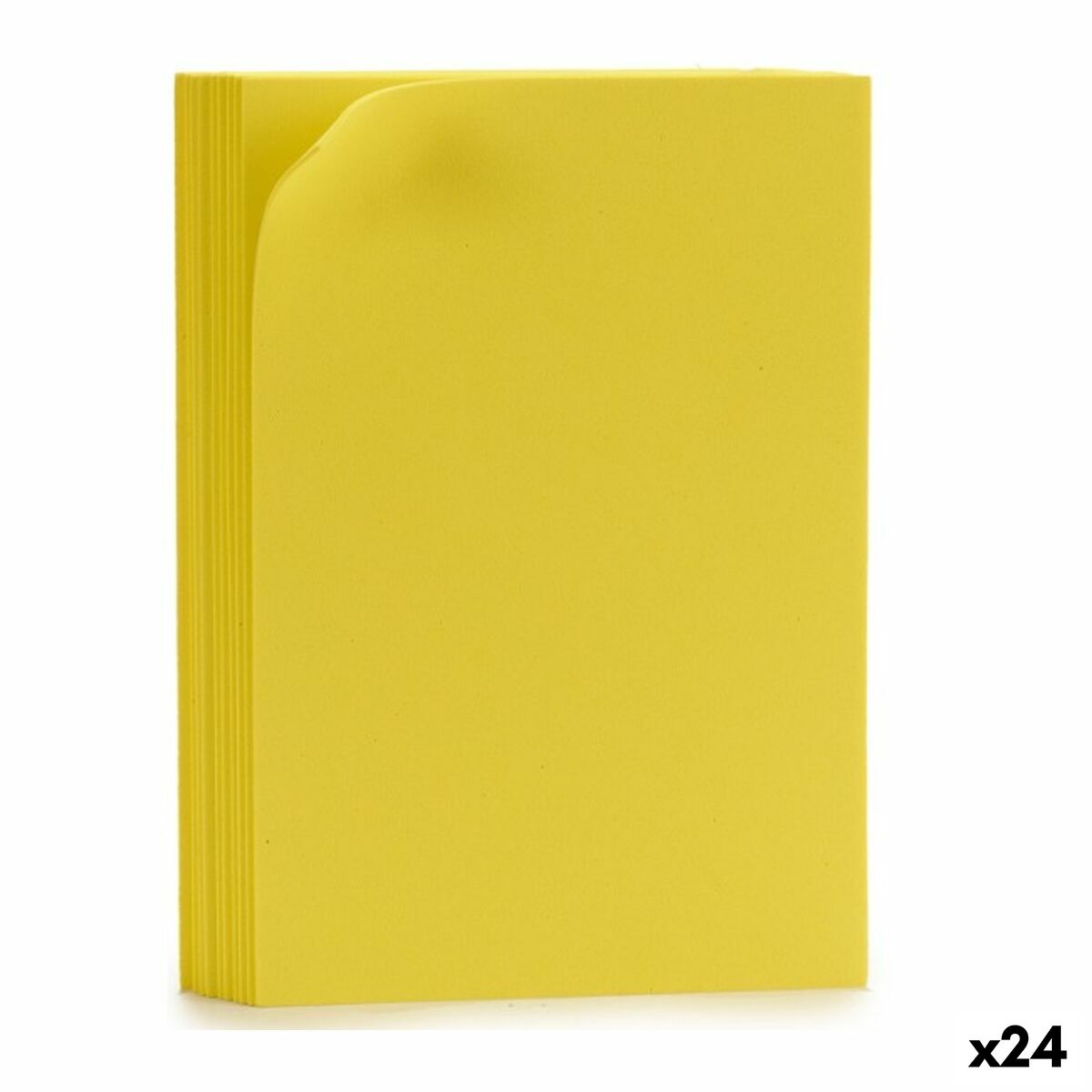 Feuille de Mousse Pincello Jaune 30 x 2 x 20 cm (24 Unités)