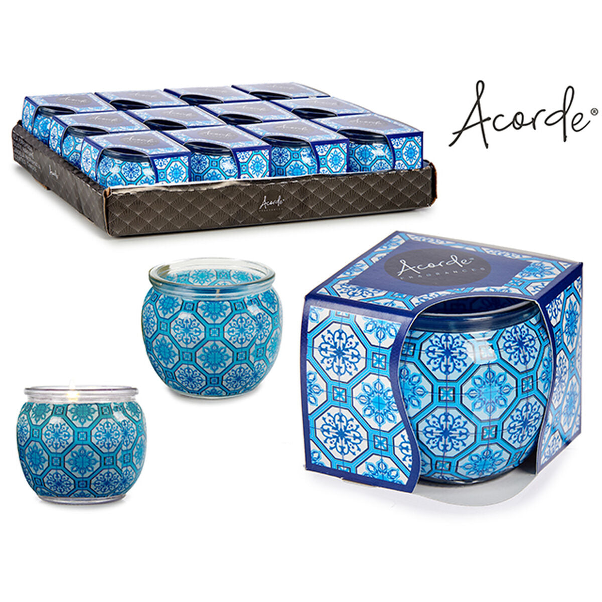 Bougie Parfumée Acorde Frais (12 Unités)