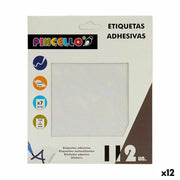 Étiquettes adhésives Pincello Blanc 17 x 4 x 19 cm 22 x 49 mm Volets (12 Unités)
