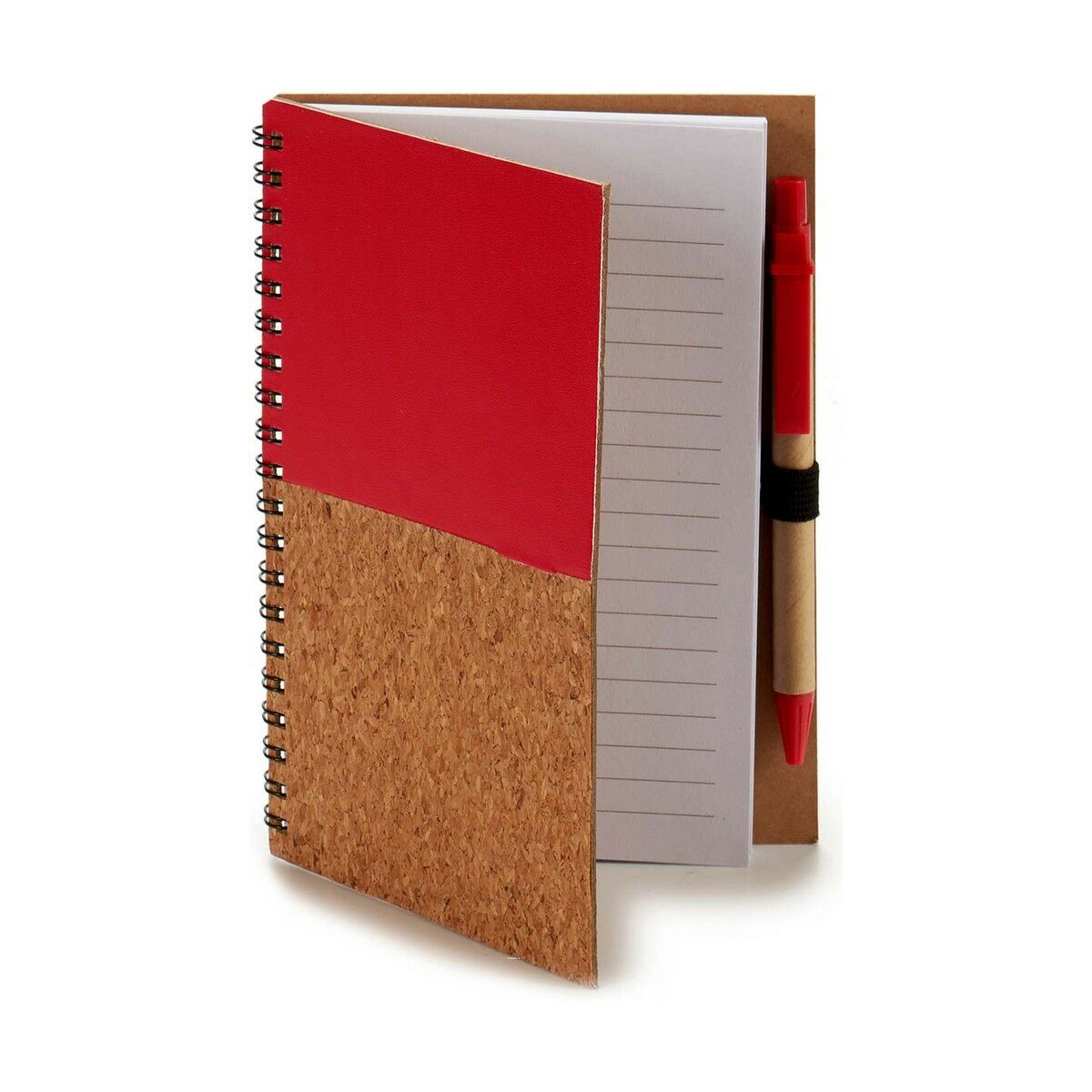 Cahier à Spirales avec Stylo Pincello 19 x 8 x 32 cm 12,5 x 18 cm Bois (12 Unités)