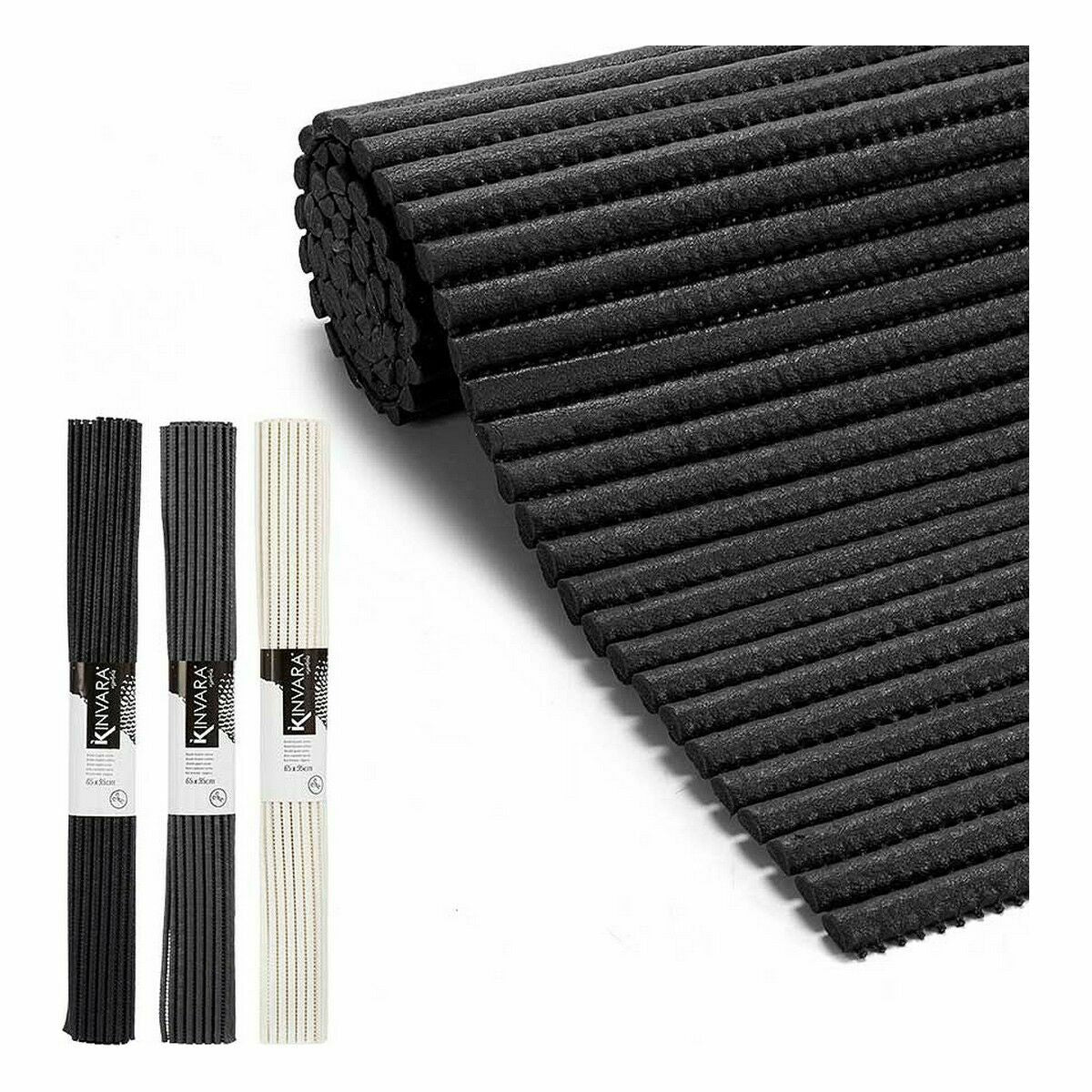 Tapis Antidérapant Kinvara Caoutchouc Plastique 65 x 95 cm 7 x 65 x 7 cm 7 x 7 x 65 cm (12 Unités)