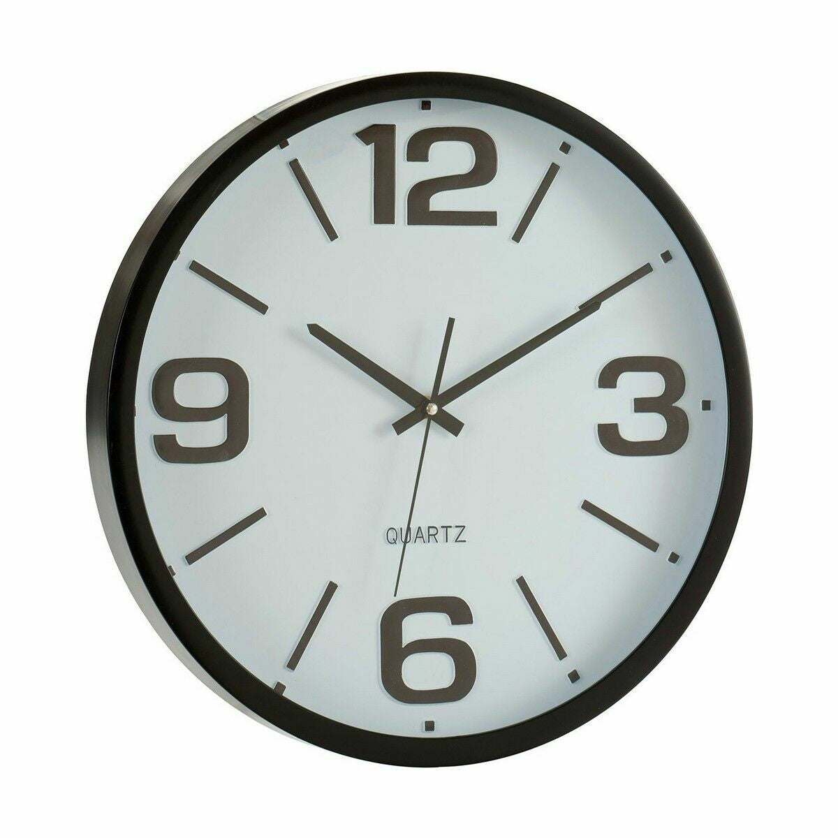 Horloge Murale Gift Decor Blanc Noir Verre Plastique 40 x 40 x 5 cm 40 x 5 x 40 cm (6 Unités)