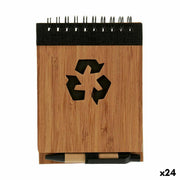 Cahier à Spirales avec Stylo Pincello 1 x 10 x 13 cm Bambou (24 Unités)