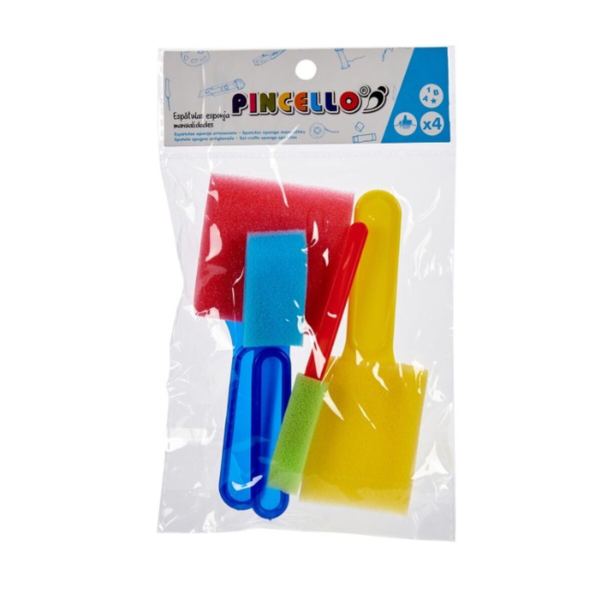Ensemble pour activités manuelles Pincello Multicouleur Spatule (12 Unités)