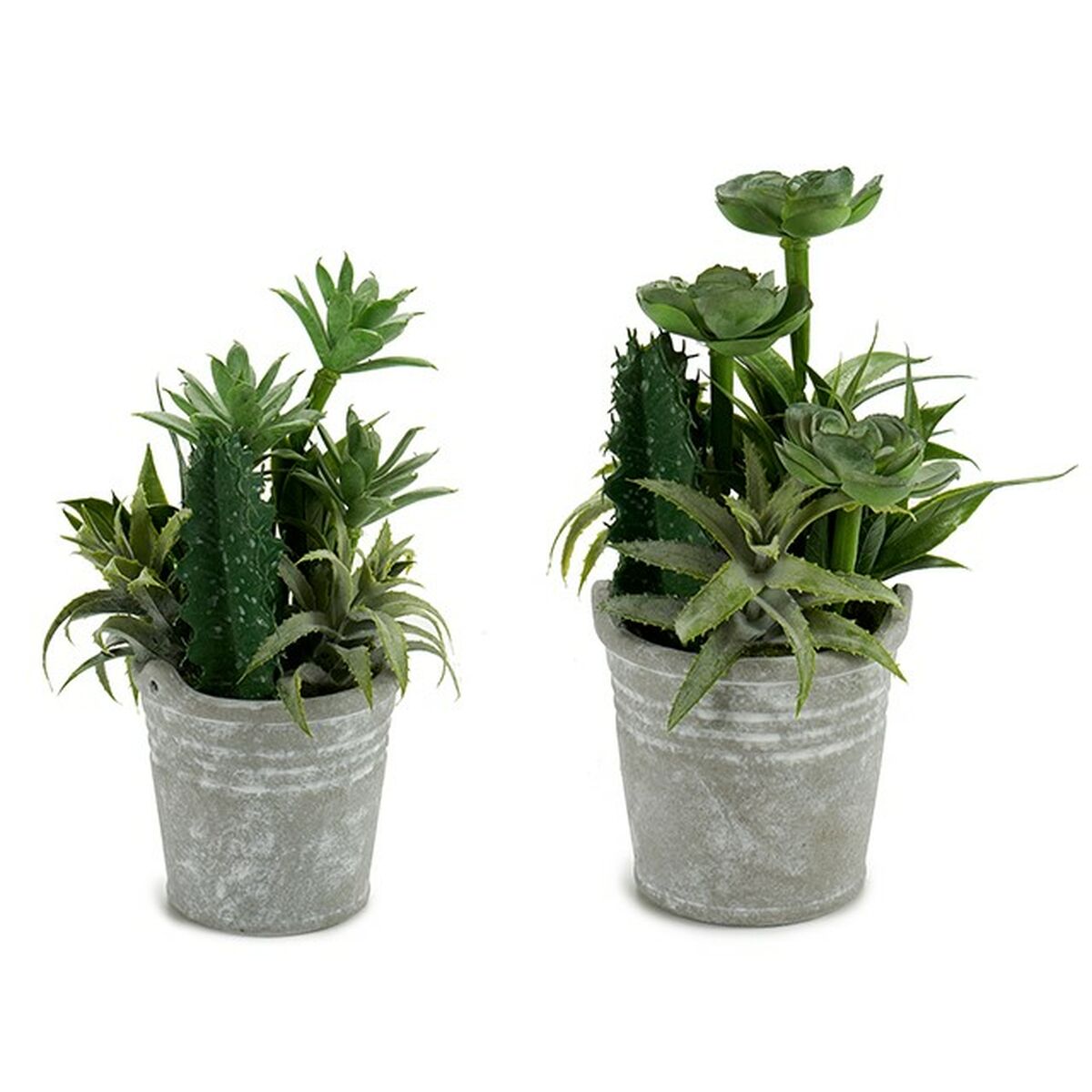 Plante décorative Ibergarden Plastique Ciment 15 x 24 x 15 cm (12 Unités)