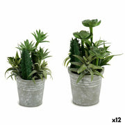 Plante décorative Ibergarden Plastique Ciment 15 x 24 x 15 cm (12 Unités)