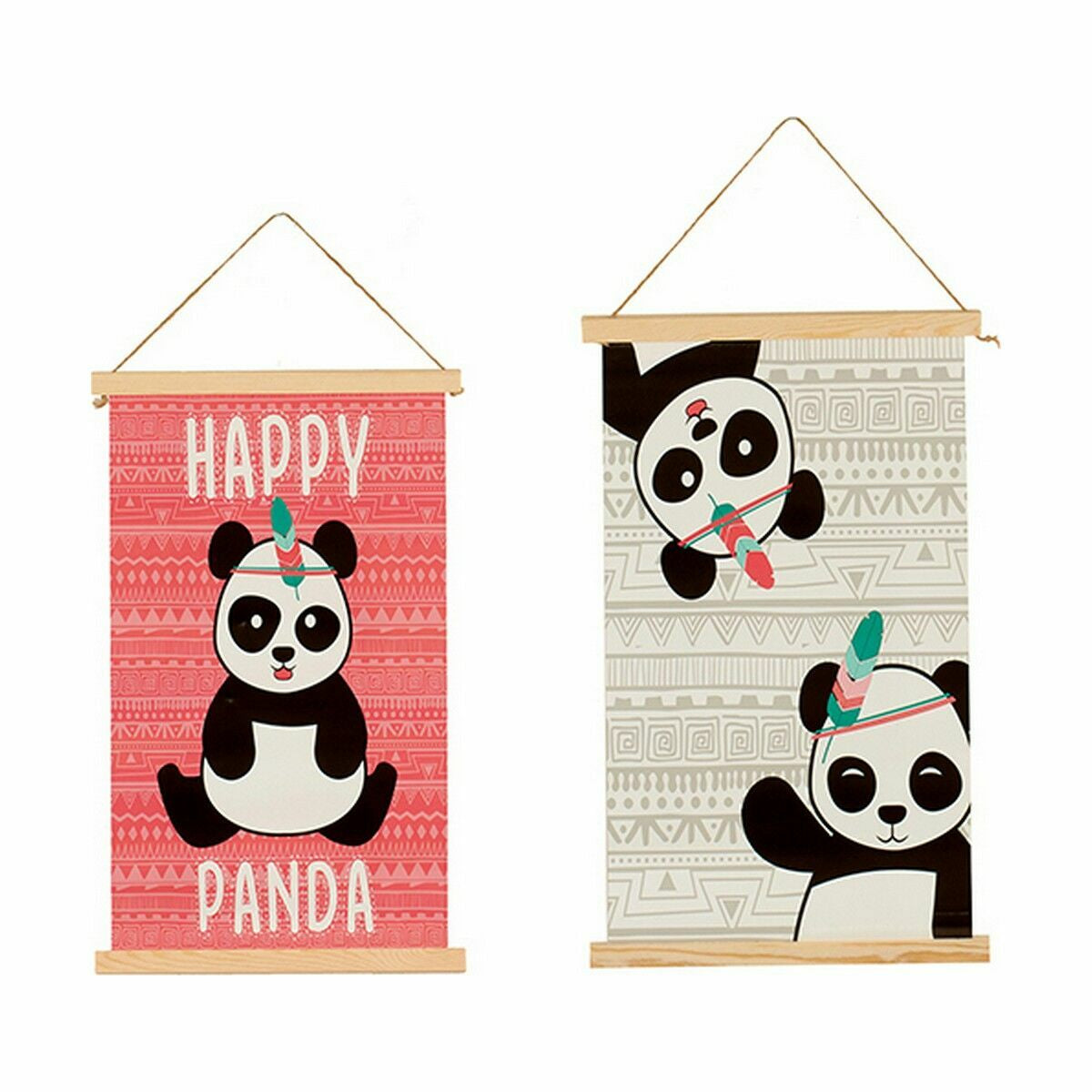 Décoration murale Gift Decor Ours Panda 1 x 54 x 33 cm (24 Unités)