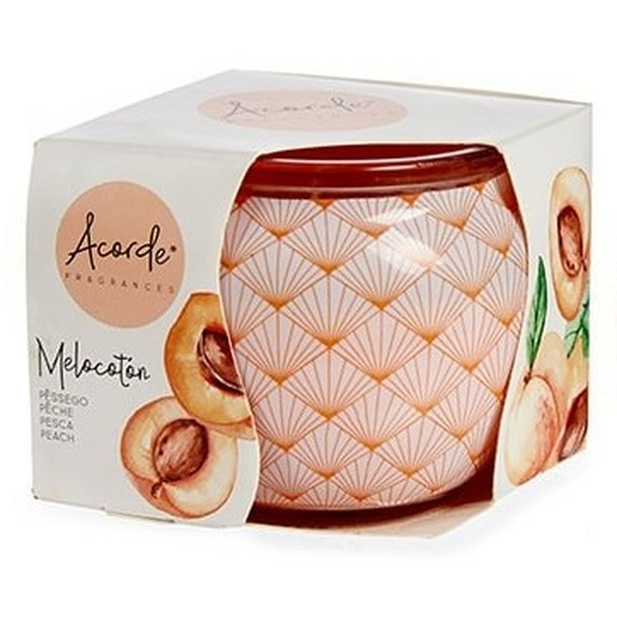 Bougie Parfumée Acorde Pêche (12 Unités)