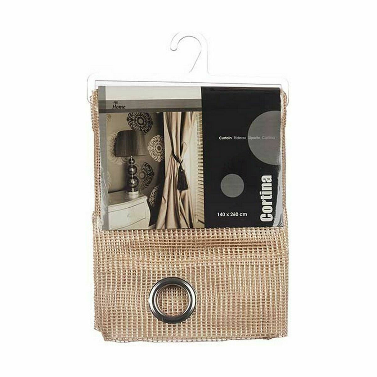 Rideau Gift Decor Beige 140 x 260 cm Grille (6 Unités)