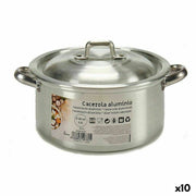 Casserole avec Couvercle Kinvara Argenté 1,5 L 18 x 10 x 23,5 cm 23,5 x 10 x 18 cm (10 Unités)