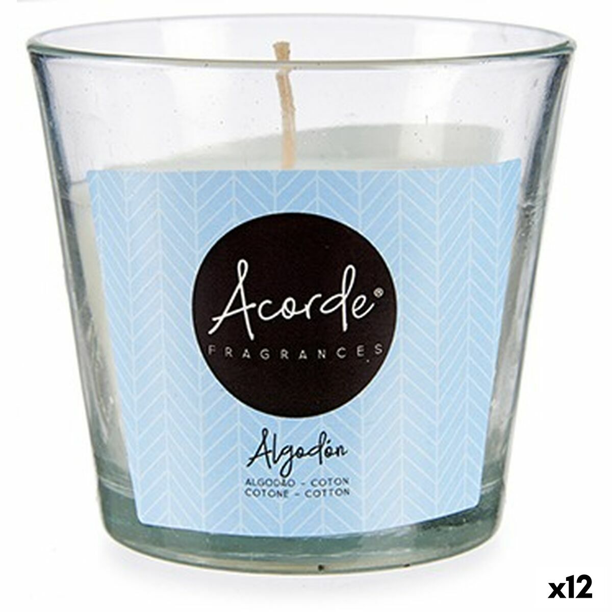 Bougie Parfumée Acorde Coton 120 g (12 Unités)