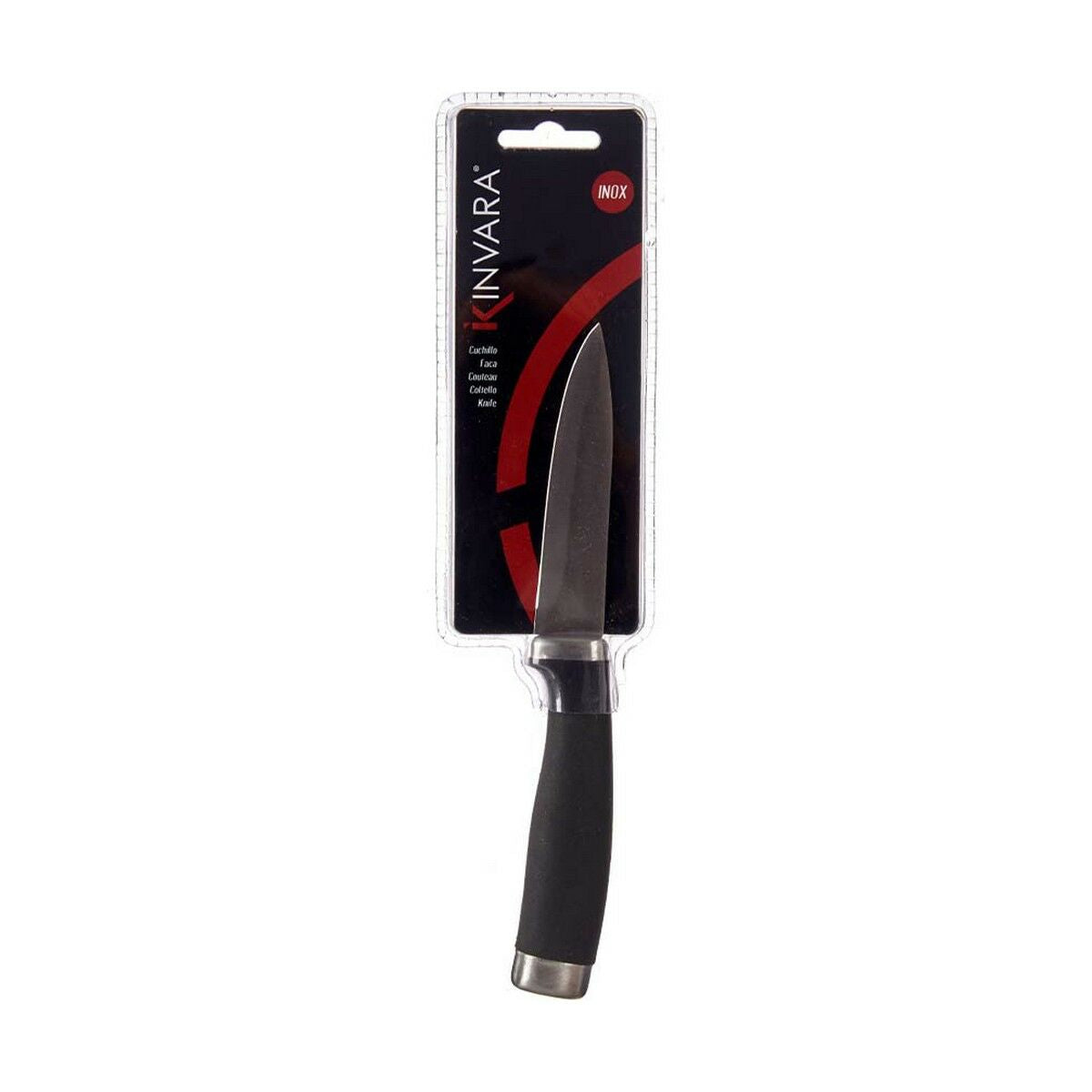 Eplucheur Kinvara Noir Argenté Acier inoxydable Plastique 2,5 x 20 x 1,5 cm 20 x 1,5 x 2,5 cm (12 Unités)