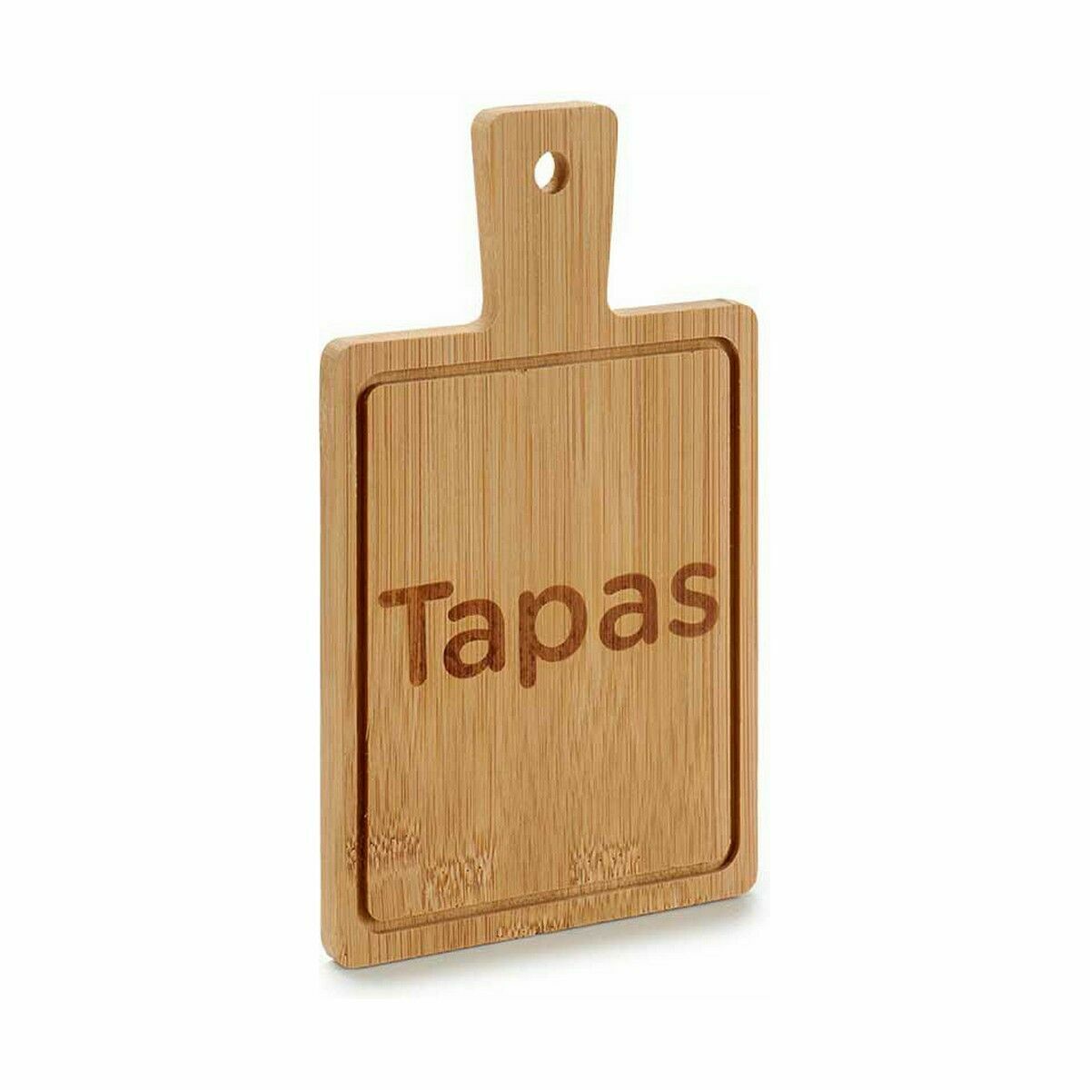 Plateau apéritif Kinvara Noir Bois 11 x 1 x 19,5 cm 11 x 19 x 1,5 cm Avec poignée (48 Unités)