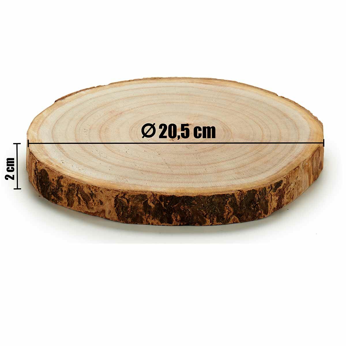 Bûche décorative Gift Decor Marron 18 x 2 x 18 cm (18 Unités)