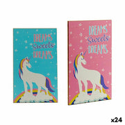 Retable décoratif Gift Decor 1 x 40 x 24 cm Bois Licorne (24 Unités)