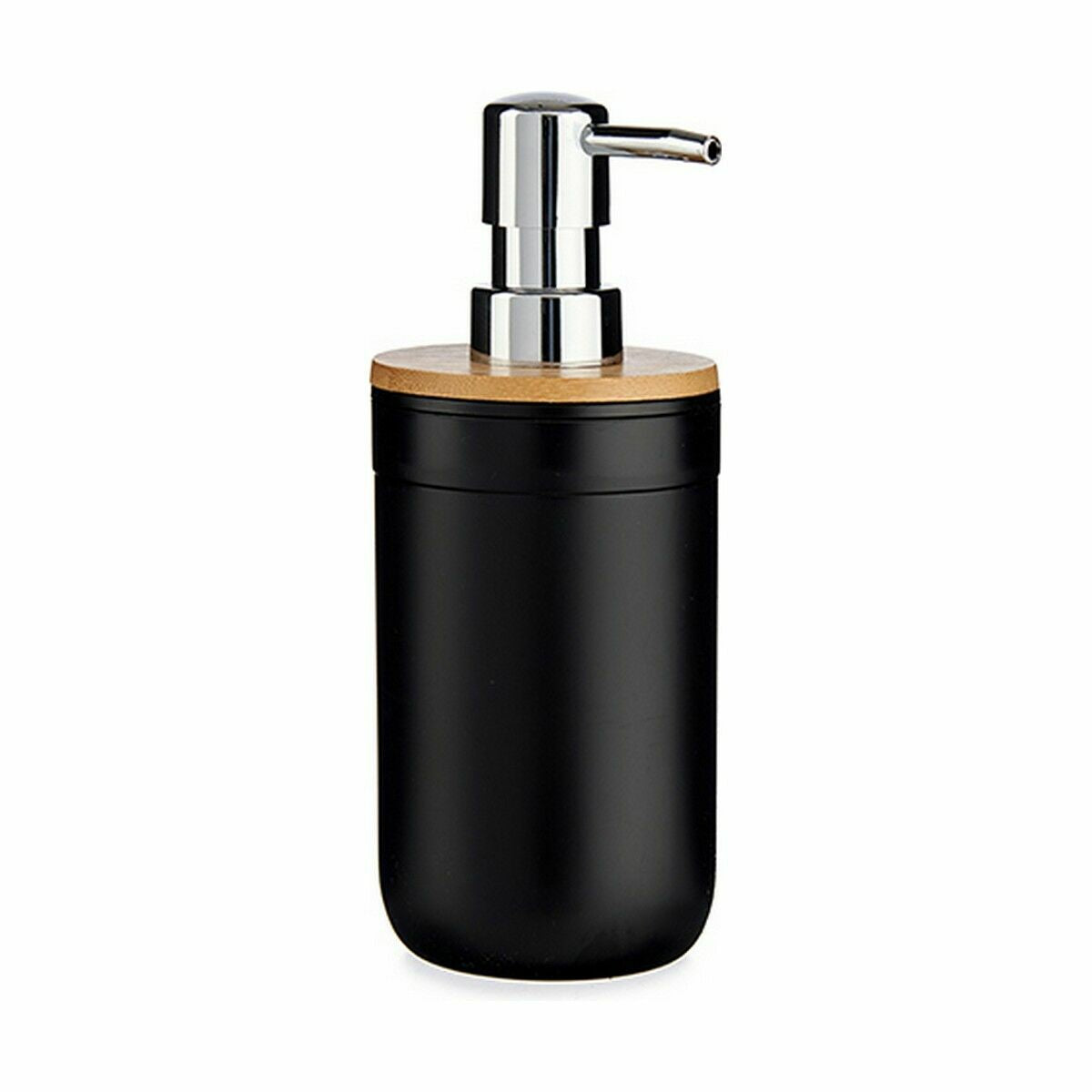 Distributeur de Savon Berilo Noir Bambou polypropylène 350 ml 8 x 17 x 9 cm 9 x 17 x 8 cm (6 Unités)