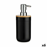 Distributeur de Savon Berilo Noir Bambou polypropylène 350 ml 8 x 17 x 9 cm 9 x 17 x 8 cm (6 Unités)
