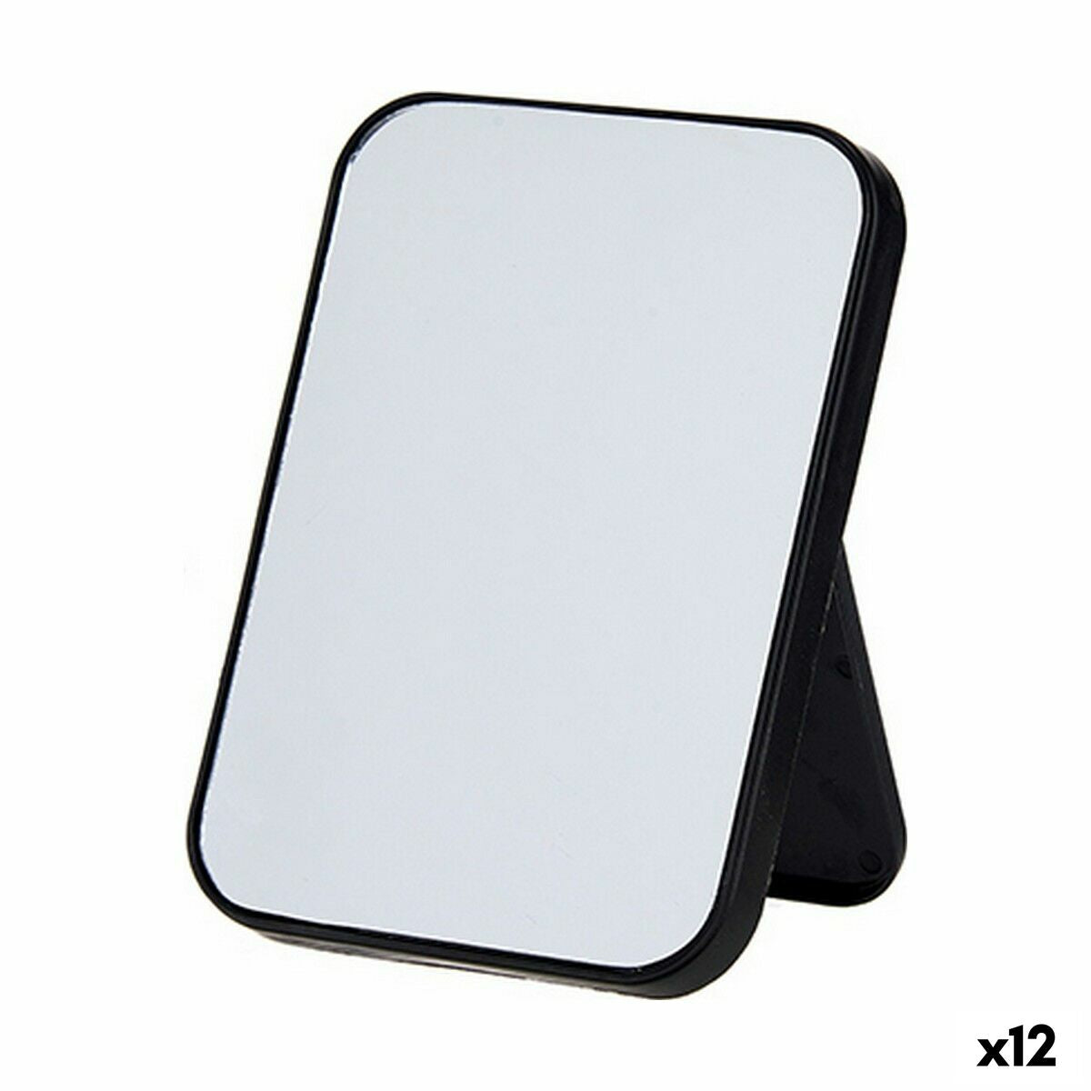 Miroir Berilo Blanc Noir polypropylène 1,7 x 20 x 14 cm 14 x 20 x 1,7 cm (12 Unités)