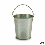 Cache-pot Ibergarden Argenté Zinc Seau 15,5 x 11 x 11 cm 11,5 x 10 x 10 cm 11,5 x 15,5 x 10 cm (72 Unités)