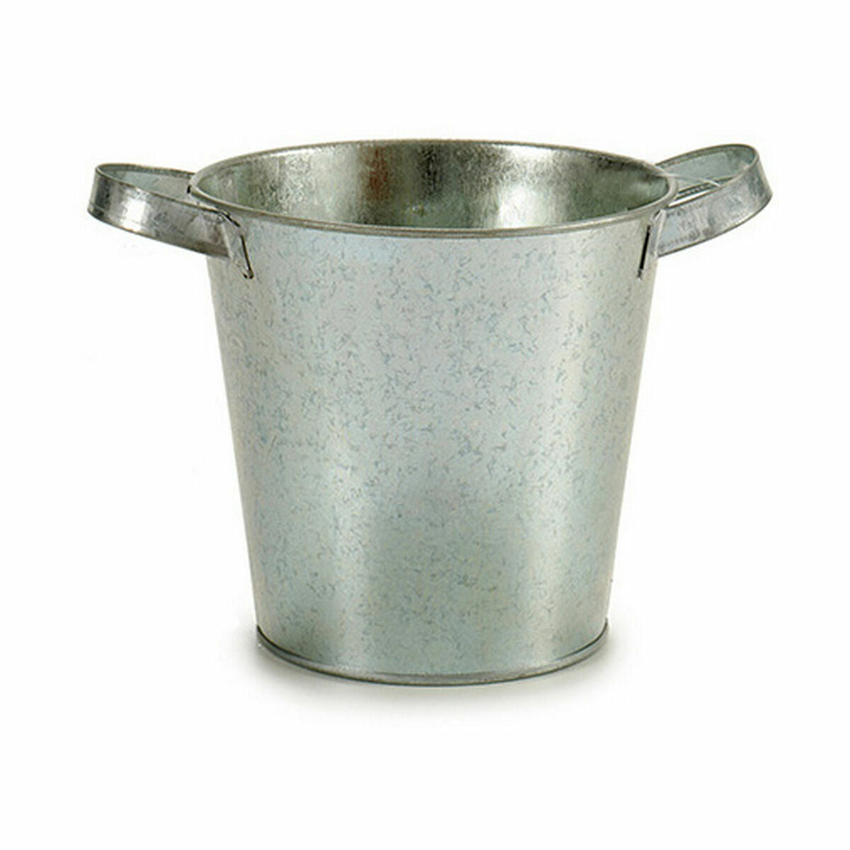 Cache-pot Ibergarden Argenté Zinc Seau 20 x 14 x 16,2 cm (24 Unités)