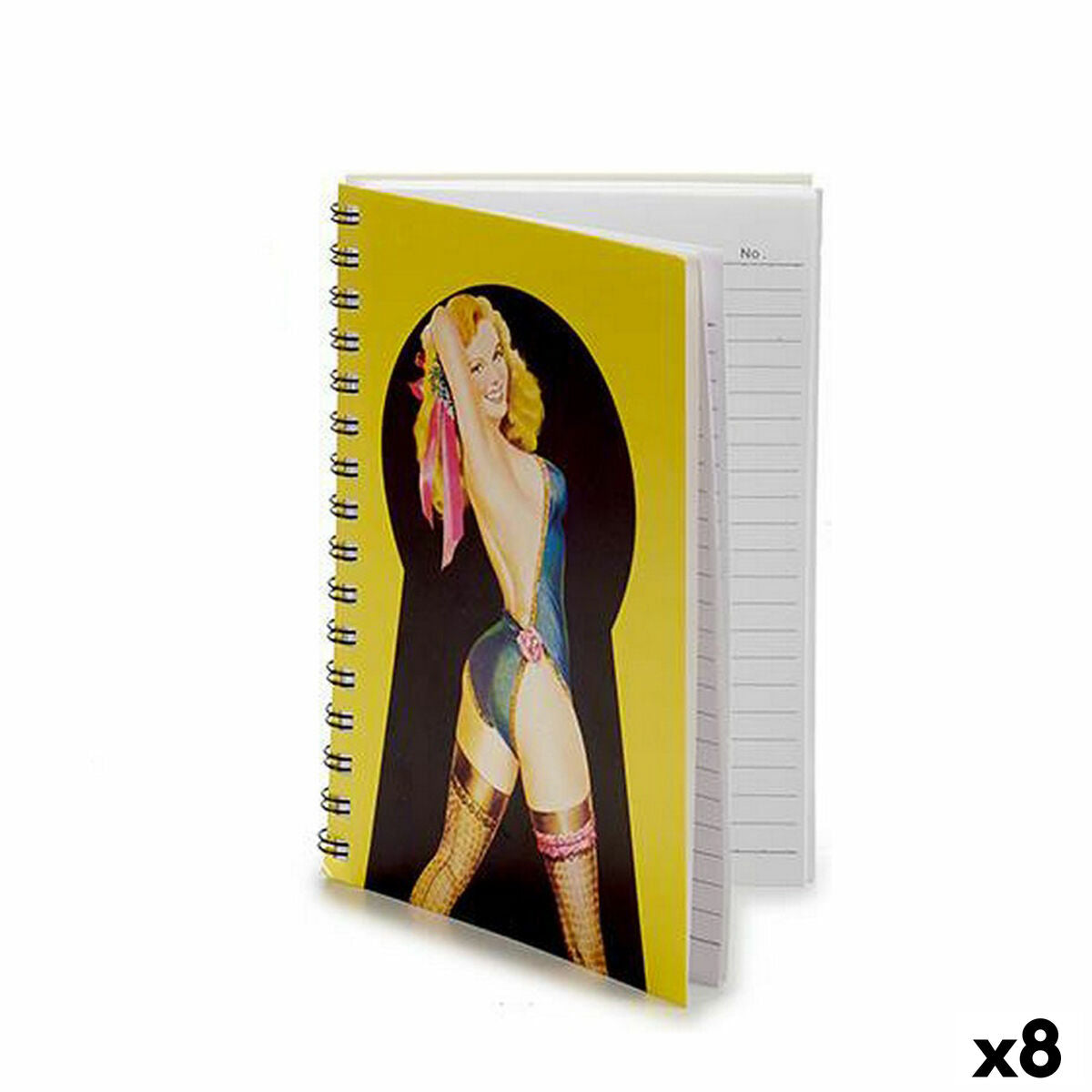 Cahier à Spirale Pincello A5 3D (8 Unités)