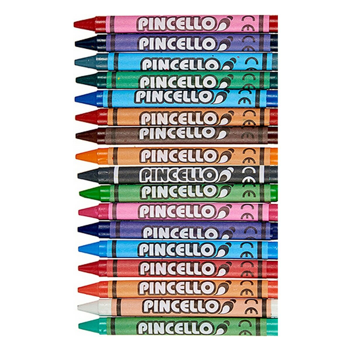 Crayons gras de couleur Pincello Multicouleur (6 Unités)