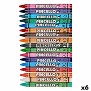 Crayons gras de couleur Pincello Multicouleur (6 Unités)