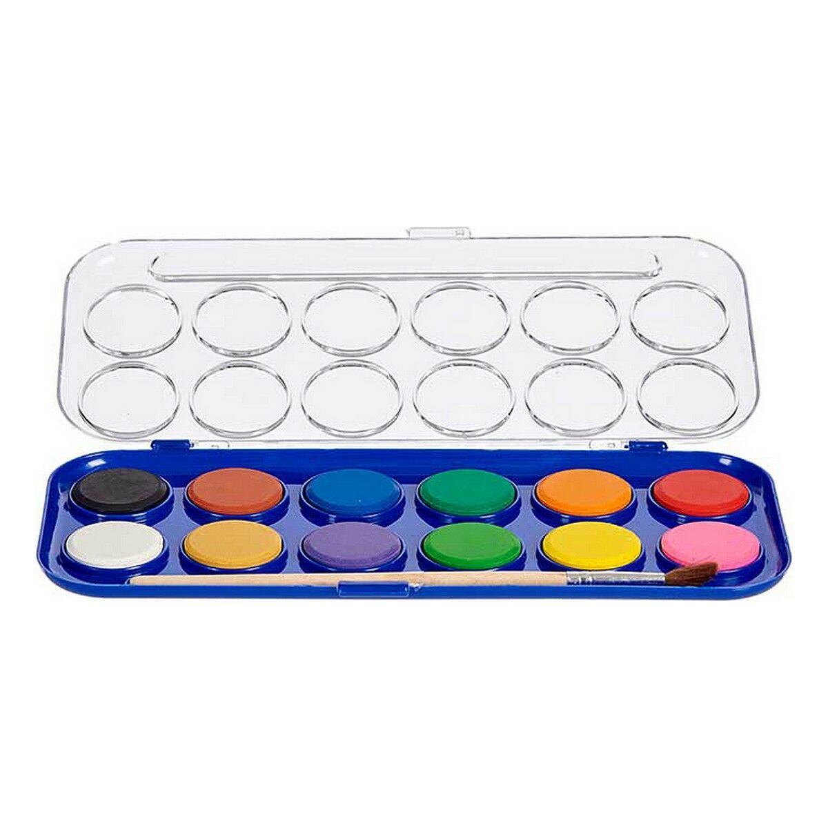 Aquarelles Pincello 12 couleurs (12 Unités)