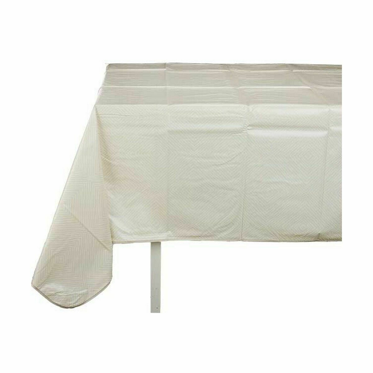 Nappe Jaune Blanc Beige Caoutchouc Losanges 140 x 140 cm (12 Unités)