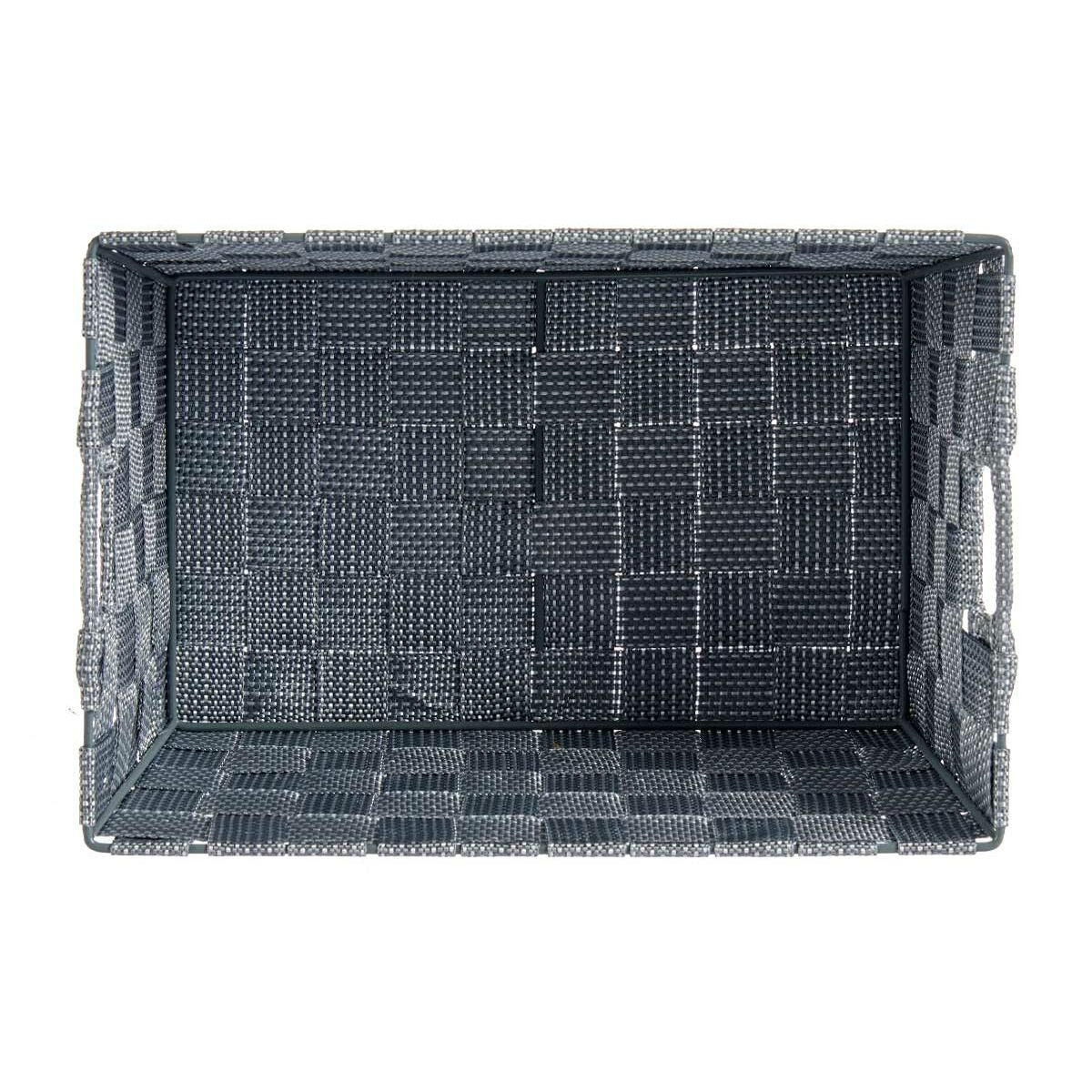 Panier Multi-usages Kipit Gris Polyester Tissu Tressée 5 L (18 Unités)