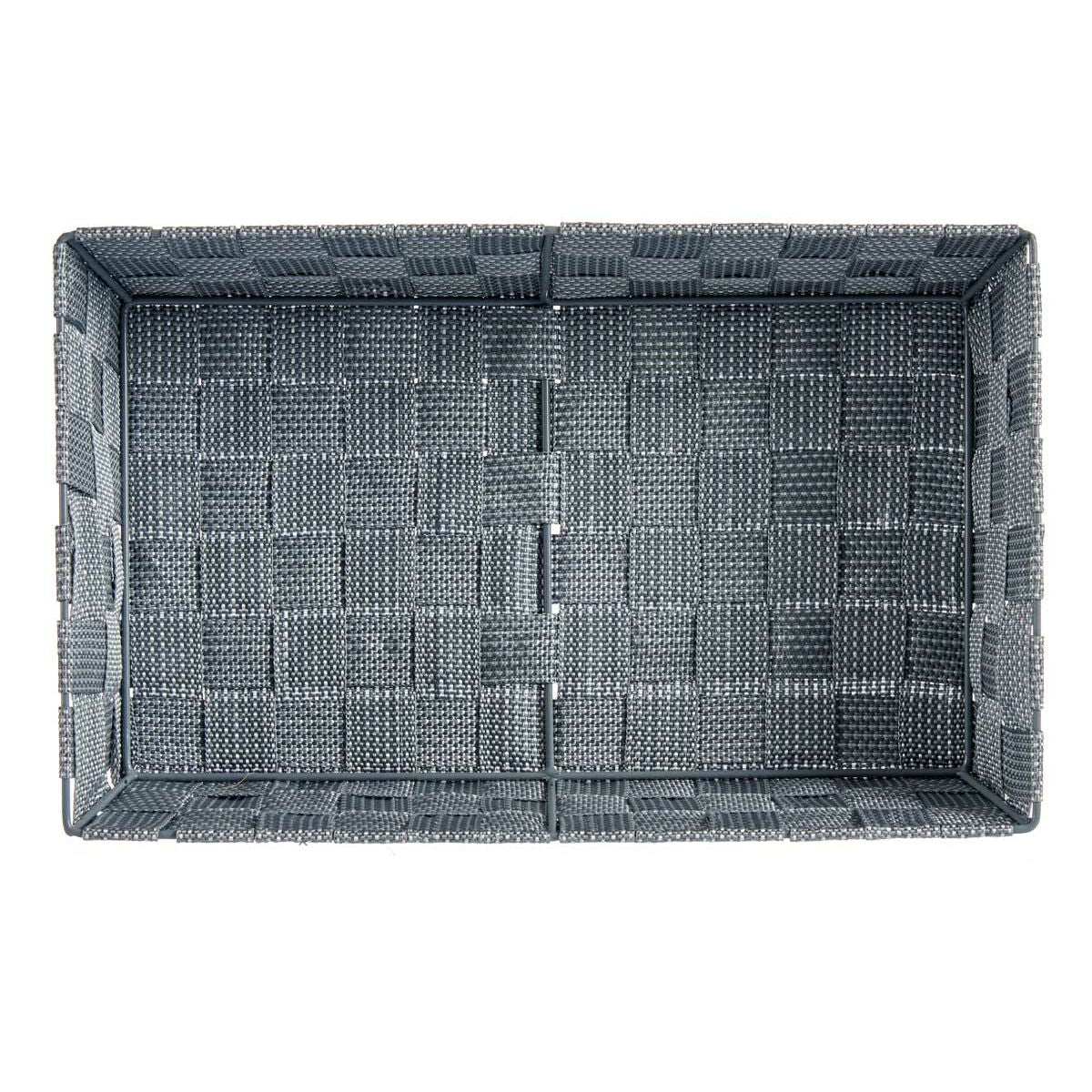 Panier Multi-usages Kipit Gris Polyester Tissu Tressée 3,8 L (18 Unités)
