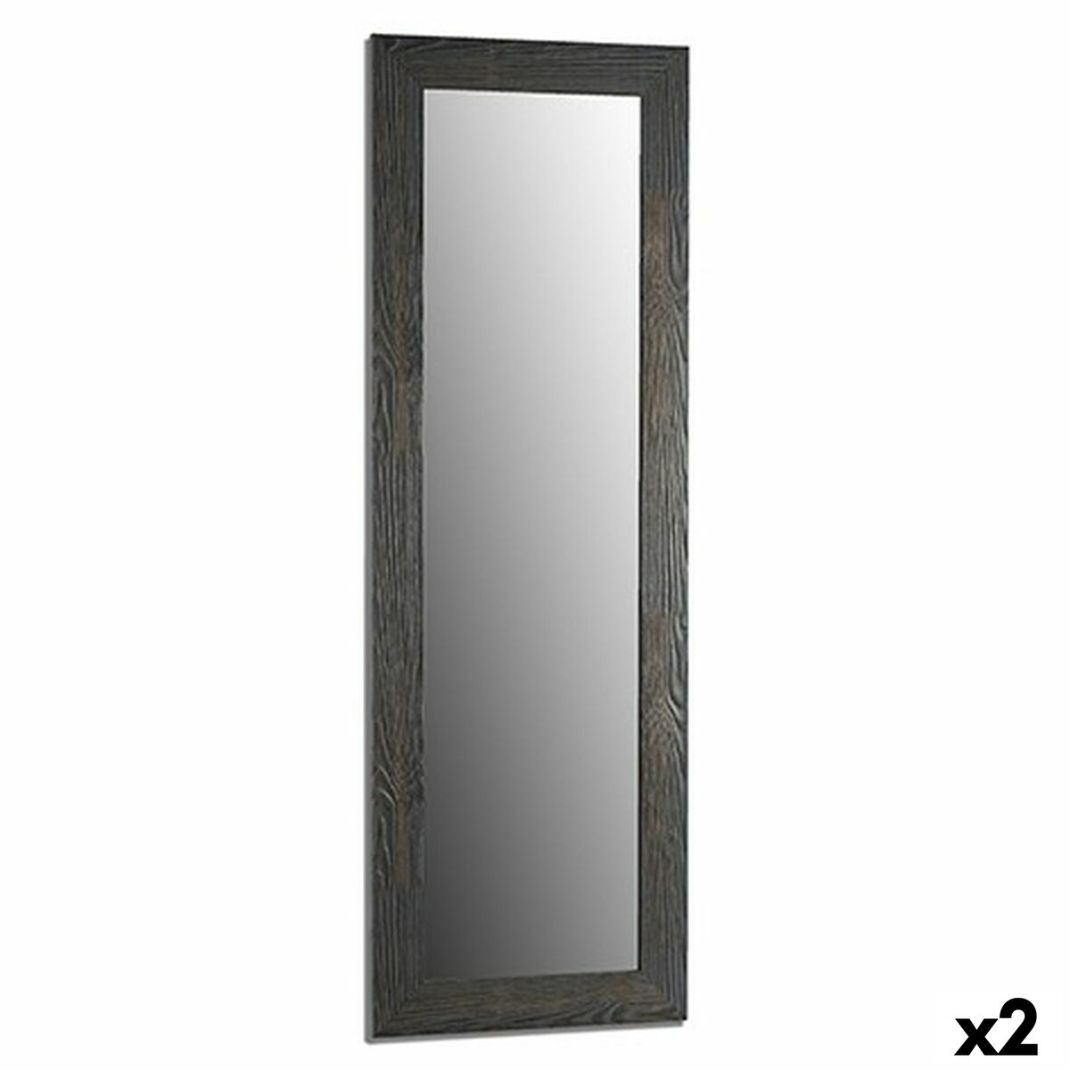 Miroir mural Gift Decor Gris 46 x 136 x 2 cm Rectangulaire (2 Unités)