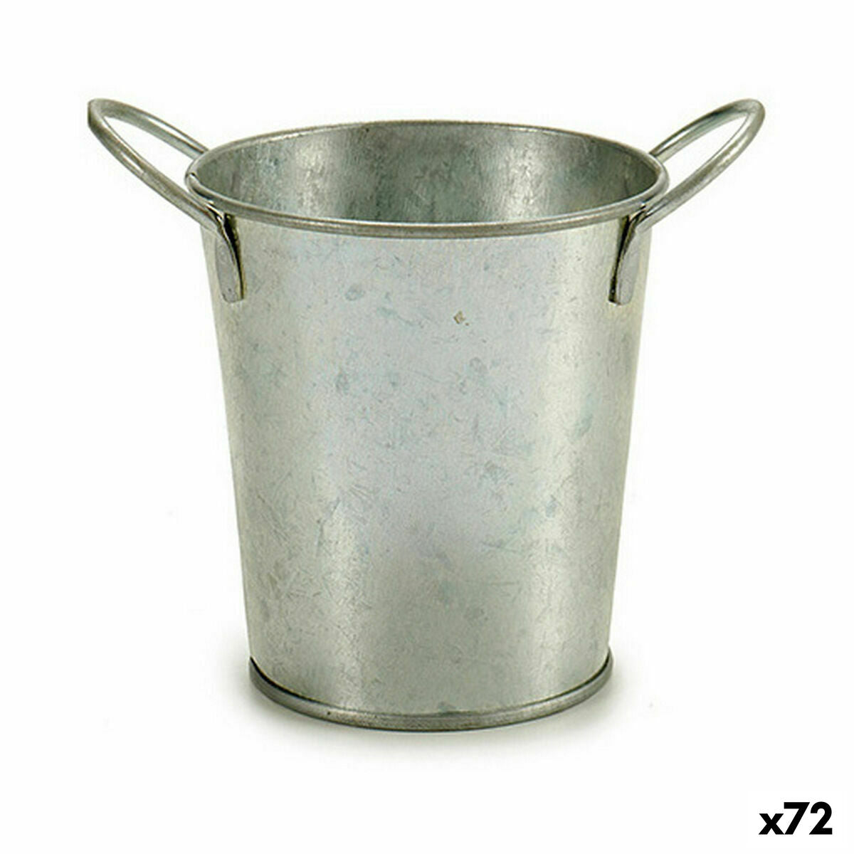 Cache-pot Ibergarden Argenté Zinc Seau 16 x 12 x 11 cm (72 Unités)