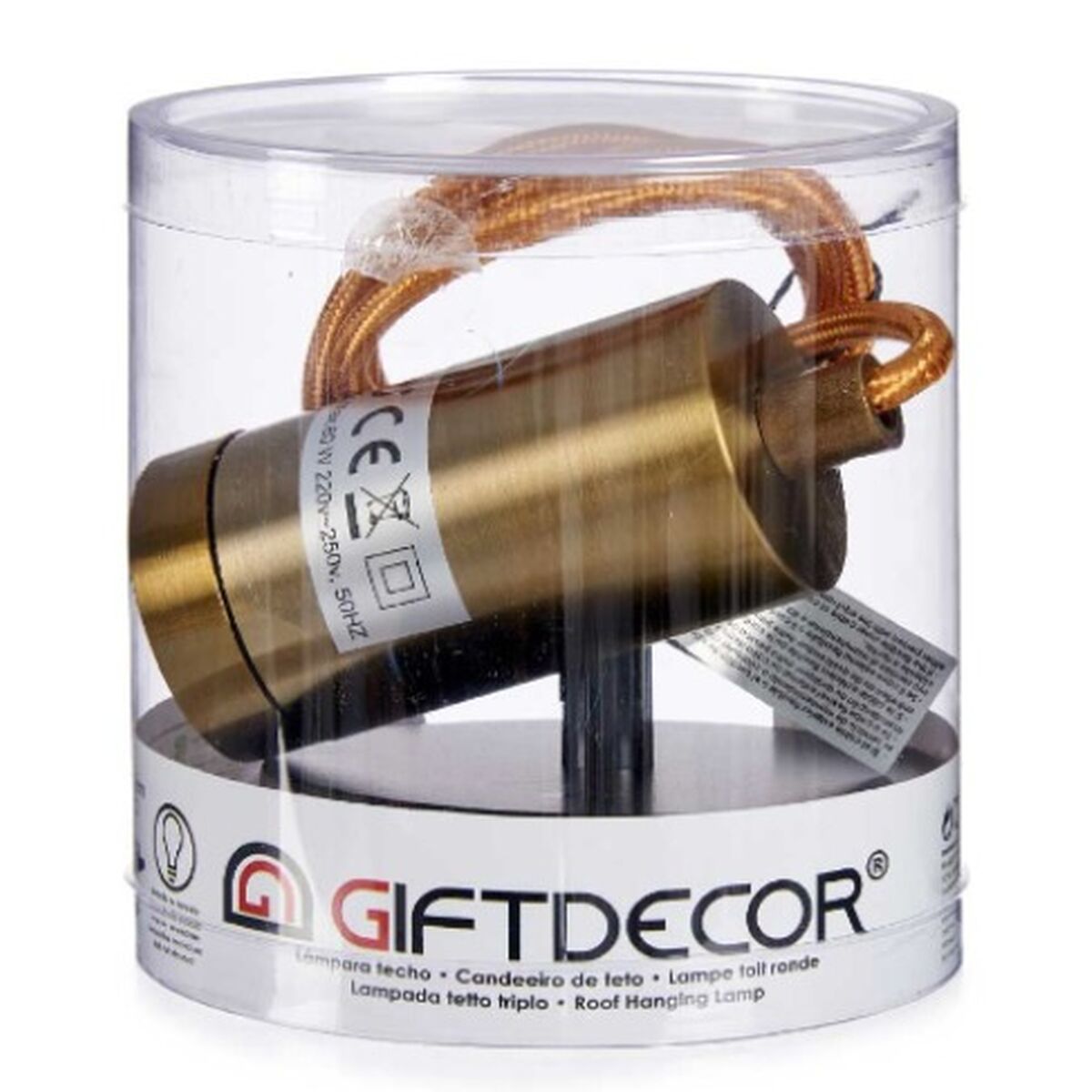 Suspension Gift Decor Doré 60 W (6 Unités)
